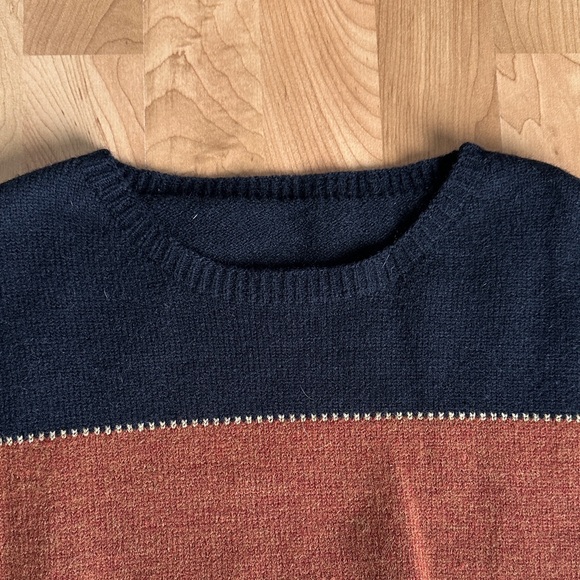 Striped Crewneck Sweater - Black, Brown, Tan, Cream - Picture 2 of 5